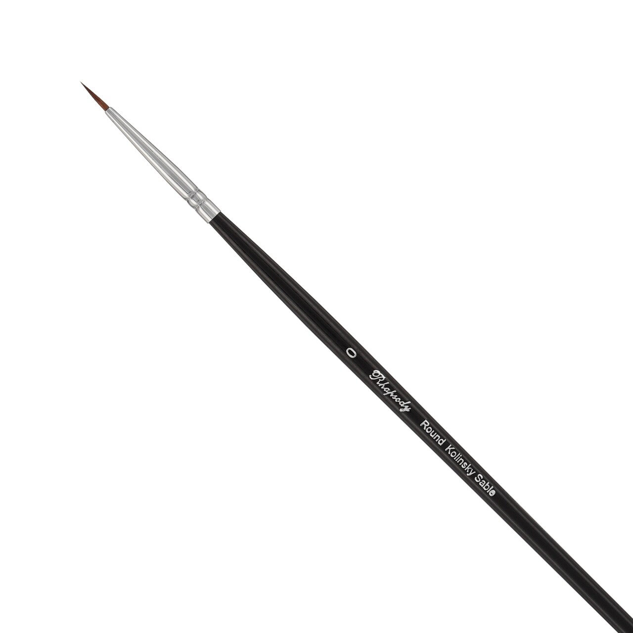 Creative Mark Rhapsody Kolinsky Sable Brushes for Professional Watercolorists - Round Excellent Spring, Full Belly, Split-Proof Points, Chrome Ferrules, Short Handle, English Sizing